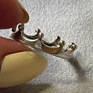 Retired Pandora Polished Crown Ring